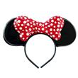 Vincha Minnie moño rojo plastica