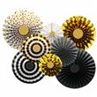 Rosetas Set met Doradas con negro 8u