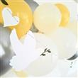Arco de Globos Deco pared. "Yellow cloud" plateado