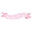 Banner de papel banda Happily. Pers