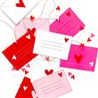 Banderín cartas con broches LOVE