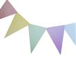 Banderin triangulos pastel papel