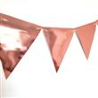 Banderin triangulos met rose gold