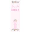 Banner de papel Carousel rosa Pers.