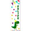 Banner de papel Baby Dino Vertical Pers.