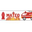 Banner de papel Bomberos Pers.