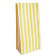 Bolsa con base raya doble. Amarilla 10u