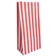 Bolsa con base raya doble. Roja 10u