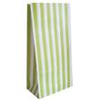 Bolsa con base raya doble. Verde manzana 10u