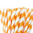 Bombillas rayas naranja 12u