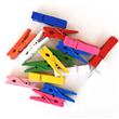 Broches lisos mini multicolor 10u