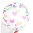 Burbuja transparente con corazones