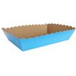 Canastas lisas onditas turquesa 1u