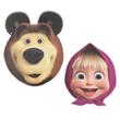 Careta de cartón Masha y el oso10u