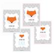 Carpita cartel Little Fox Rosa o celeste 2u Pers