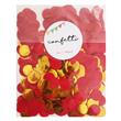 Confetti met dorado y tissue rojo