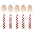 Cubierto bambu. Cuchara lunares violetas 10u