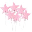 Pinches gibré estrellas rosa 6u