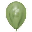 Globos lisos chrome verde oliva 6u