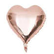 Globo met corazon liso rose gold. 45cm