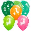 Globos llamas colores surtidos 6u