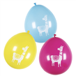 Globos llamas colores surtidos 6u