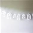 Guirnalda de papel Casitas blancas