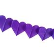 Guirnalda corazón violeta 3u