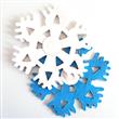 Guirnalda de papel Set Copos blanco y celeste 2u