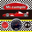 Invitación Fórmula Uno 12u
