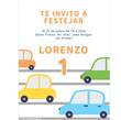 Invitación Autitos Mod.2. Pers