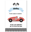 Invitación Autitos Vintage. Pers