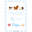 Invitación Granja Celeste cuadrille Pers