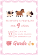 Invitación Granja Rosa cuadrille Pers