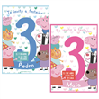 Invitación Peppa y George (nro) Pers
