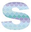 Letra o Nro. para decorar Sirena