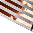 Mantel rectangular met a rayas rose gold