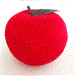 Adorno telgopor manzana roja