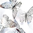 Mariposas caladas plateadas 6u