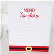 Carpita reversible de menú navideño 2u