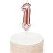 Globo Nro. mini para torta rose numero 2, 0