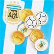 Monedas de chocolate Argentina Campeon 10u