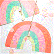 Adorno colgante reversible Pastel Rainbow
