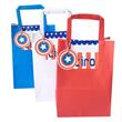 Kit bolsitas Capitán América (tarjetita, cinta y sticker Pers.) 10u