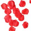 Pétalos de rosas rojas de tela