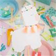 Pinche para torta Set Llama con flecos 2u
