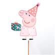 Pinche para torta Peppa Pig Pastel con pompon