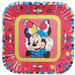 Platos Minnie cuadrados 8u