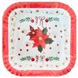 Platos cuadrado navidad deco 8u