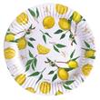 Plato redondo limones 6u